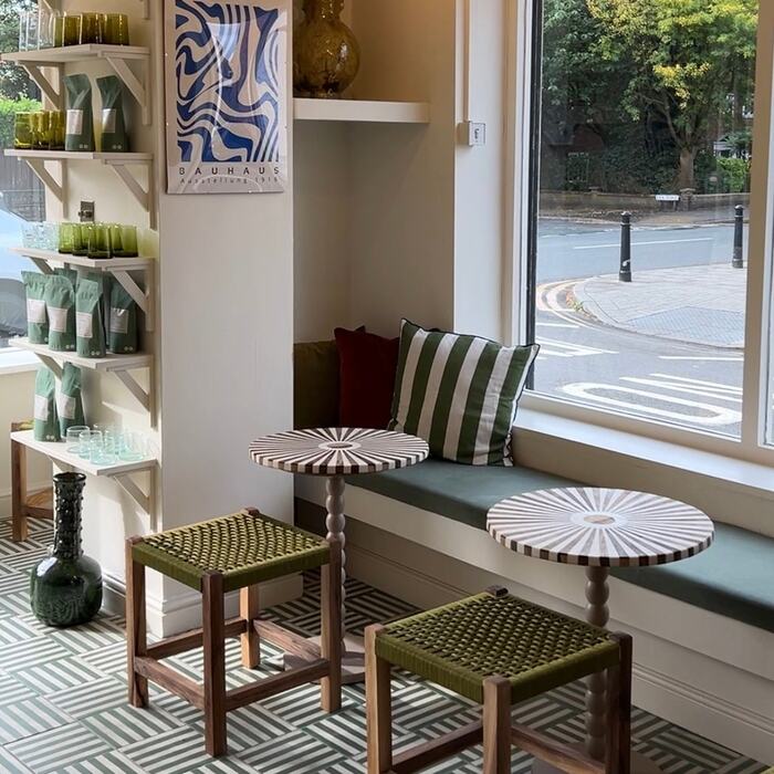 Inside a Mouro coffee bar